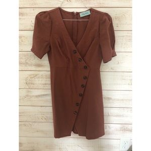 Button up mini dress
